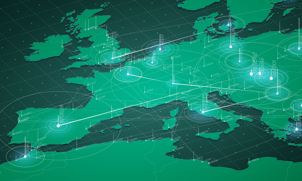Map showing SUSE EU support coverage for digital sovereignty 